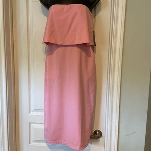 NWT Lulu’s Strapless Midi Cocktail Dress ✨
